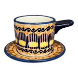 Espresso Cup with Saucer, 2 oz in "Desert Sunrise" by Manufaktura | F113U-KLJ