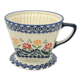 Pour Over, Coffee Dripper, 4.25" in "Flower Power" by Manufaktura | F127T-JS14