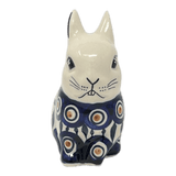 Figurine, Bunny, 4.25" in "Peacock" by Manufaktura | F140T-54