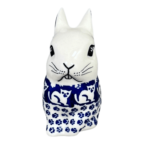 Figurine, Bunny, 4.25" in "Kitty Cat Path" by Manufaktura | F140T-KOT6