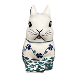 Figurine, Bunny, 4.25" in "Woven Pansies" by Manufaktura | F140T-RV