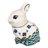 Figurine, Bunny, 4.25" in "Woven Pansies" by Manufaktura | F140T-RV
