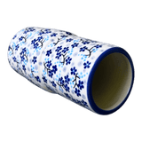 Vase, Slim, 5.5" in "Scattered Blues" by Manufaktura | F141S-AS45