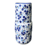 Vase, Slim, 5.5" in "Scattered Blues" by Manufaktura | F141S-AS45