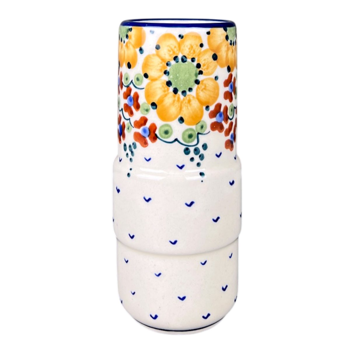 Vase, Slim, 5.5" in "Autumn Harvest" by Manufaktura | F141S-LB