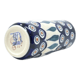 Vase, Slim, 5.5" in "Peacock" by Manufaktura | F141T-54