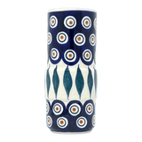 Vase, Slim, 5.5" in "Peacock" by Manufaktura | F141T-54