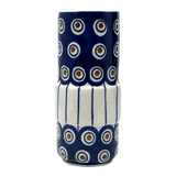 Vase, Slim, 5.5" in "Peacock in Line" by Manufaktura | F141T-54A