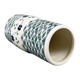 Vase, Slim, 5.5" in "Woven Pansies" by Manufaktura | F141T-RV