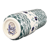 Vase, Slim, 5.5" in "Woven Pansies" by Manufaktura | F141T-RV