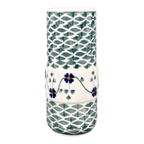 Vase, Slim, 5.5" in "Woven Pansies" by Manufaktura | F141T-RV