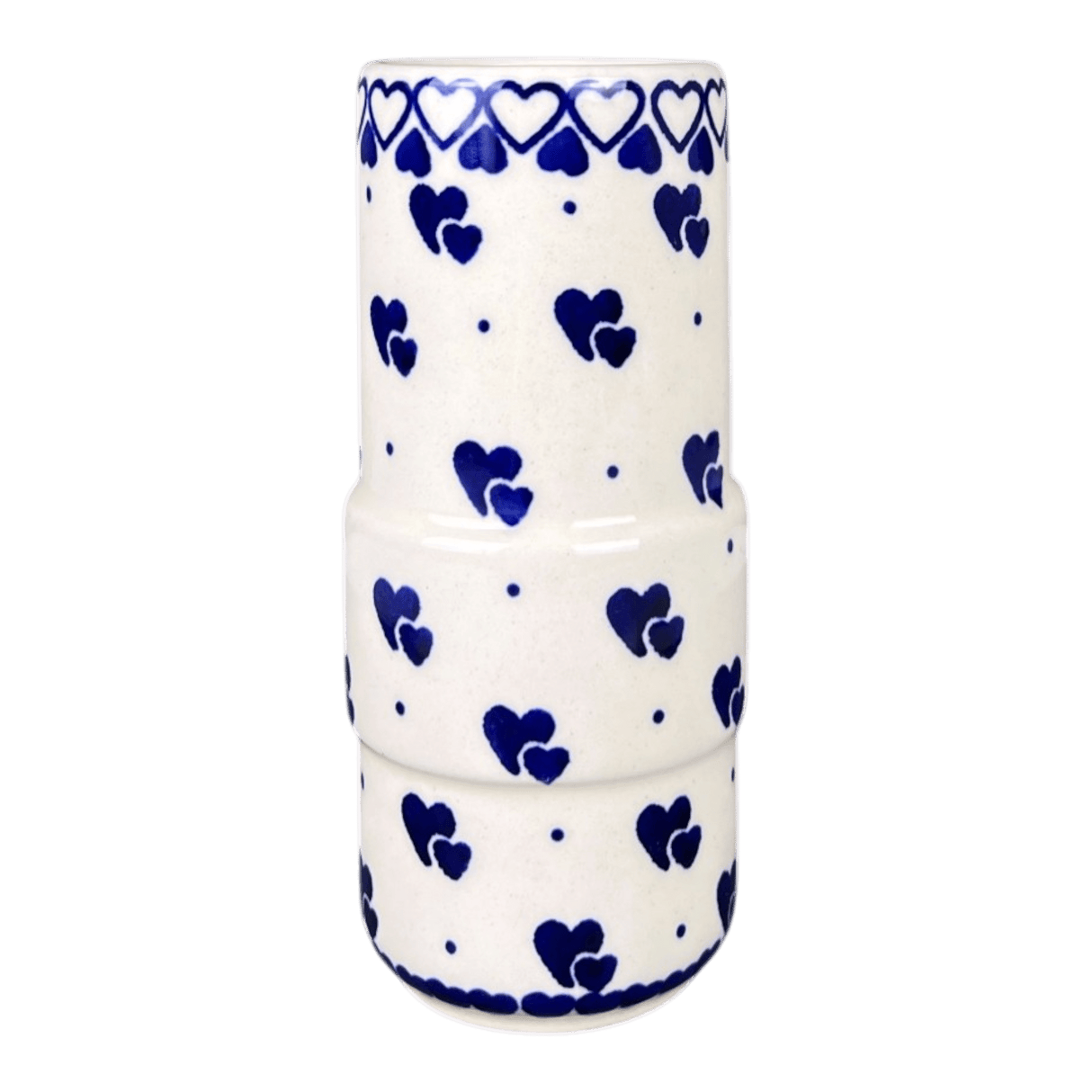 Vase, Slim, 5.5" in "Heart-2-Heart" by Manufaktura | F141T-SE