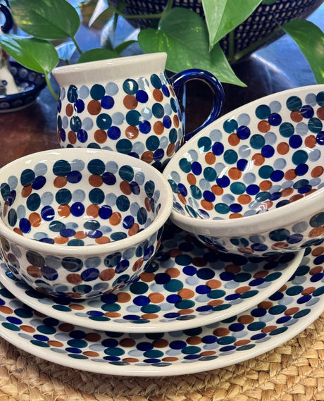 Bowl, Round, 3.5" in "Fall Confetti" by Manufaktura | M081U-BM01