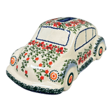 Bank, Beetle, 8.6" x 4.5" in "Draping Red Florals" by Galia | GAD20-PW3