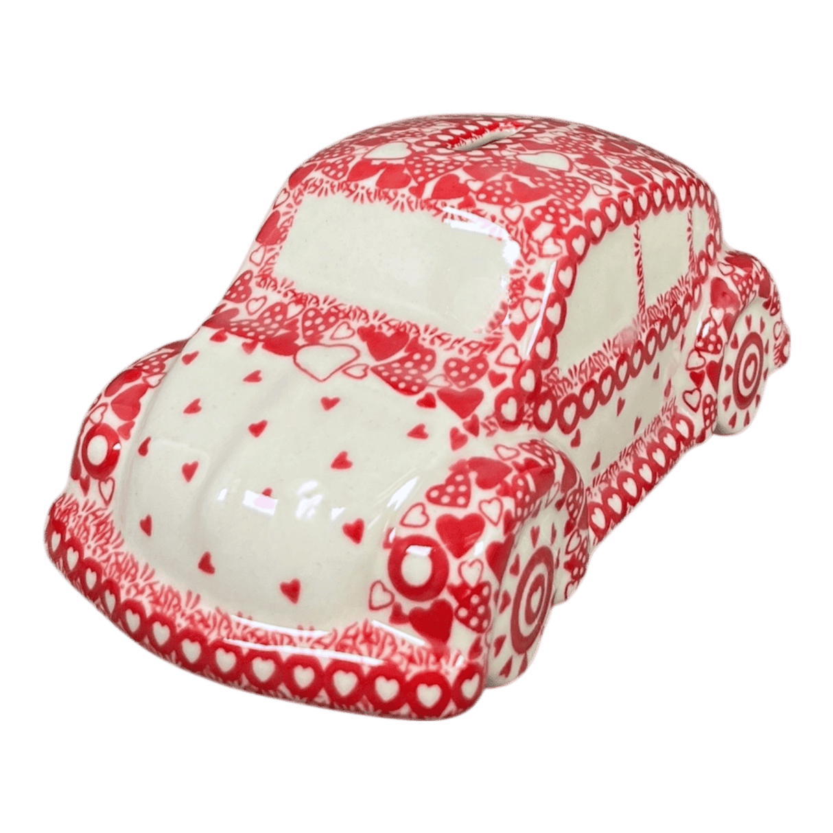 Bank, Beetle, 8.6" x 4.5" in "Quilt of Hearts" by Galia | GAD20-US1