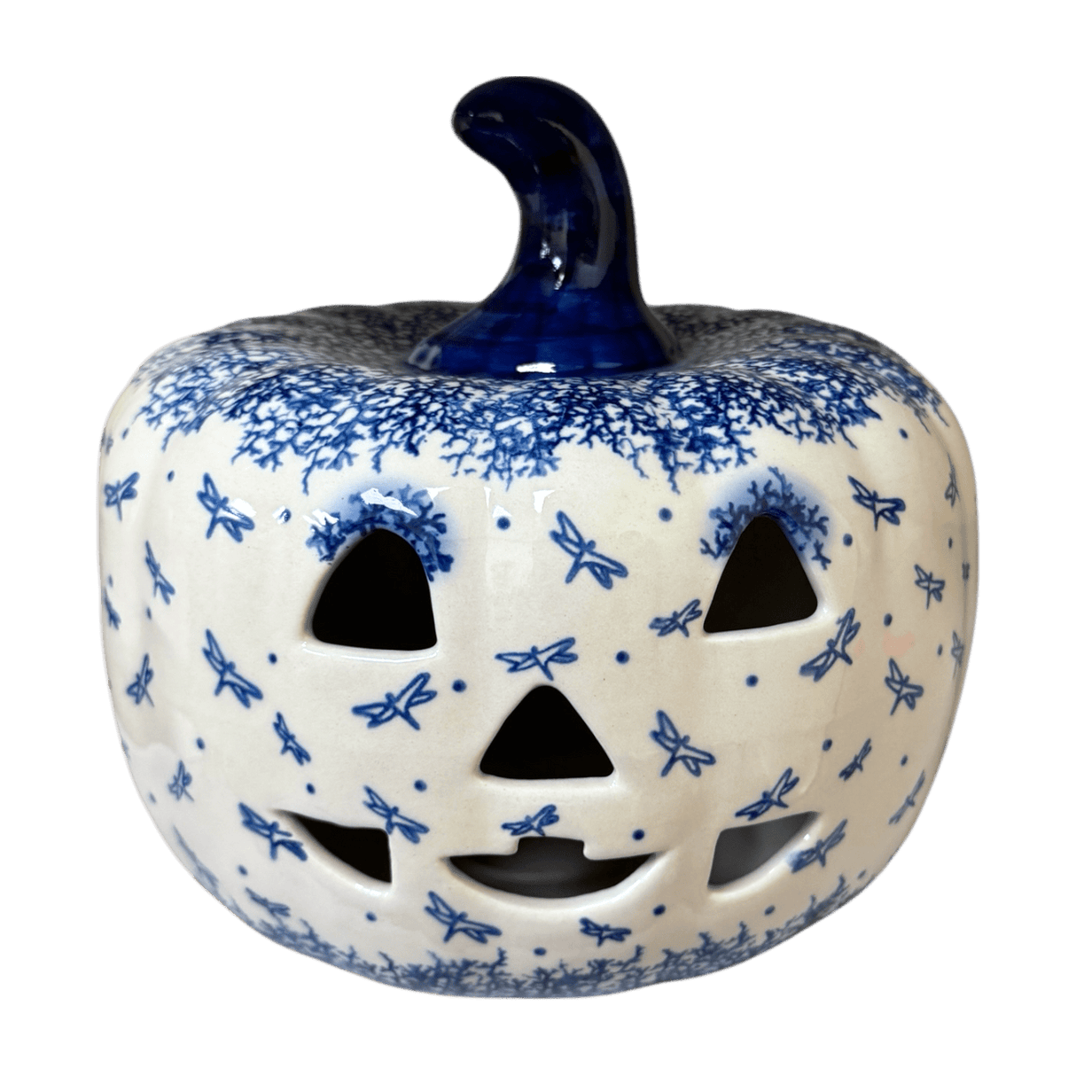 Luminary, Pumpkin, 8" in "Dancing Dragonflies" by Galia | GAD28D-PL3
