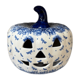 Luminary, Pumpkin, 8" in "Dancing Dragonflies" by Galia | GAD28D-PL3