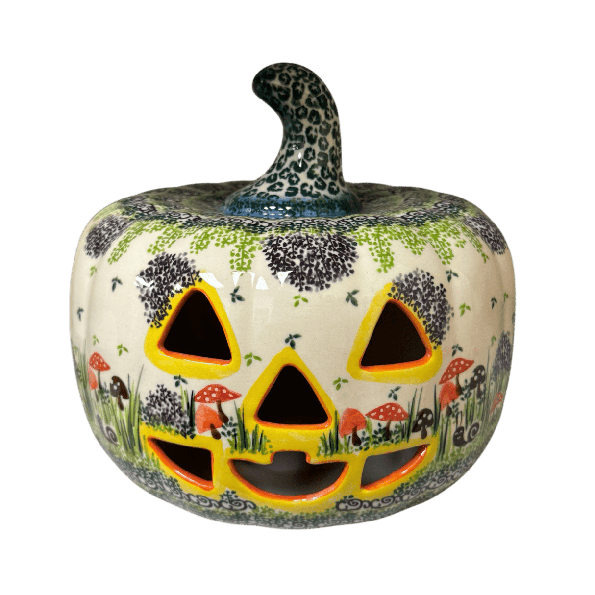 Luminary, Pumpkin, 8" in "Mushroom Meadow" by Galia | GAD28D-ULA3