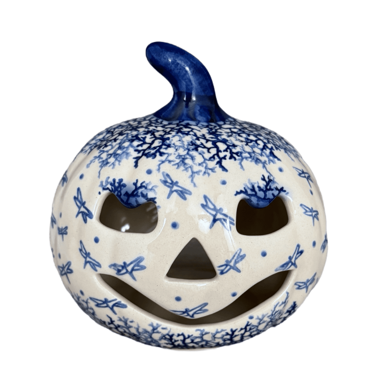 Luminary, Pumpkin, 5.75" in "Dancing Dragonflies" by Galia | GAD33-PL3