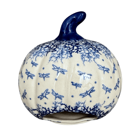 Luminary, Pumpkin, 5.75" in "Dancing Dragonflies" by Galia | GAD33-PL3