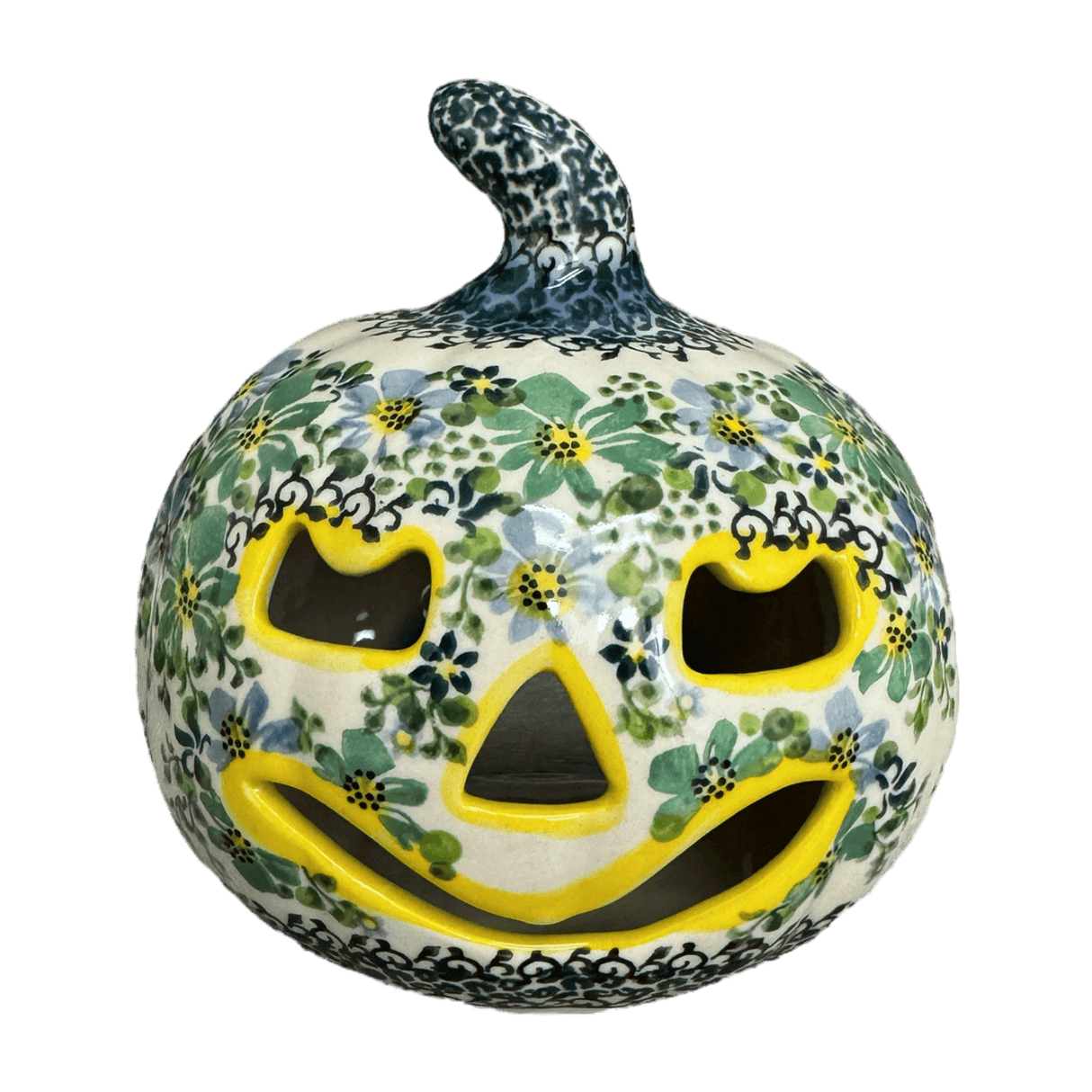 Luminary, Pumpkin, 5.75" in "Blue & Green Dream" by Galia | GAD33-UHP2
