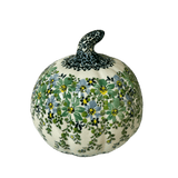 Decorative Pumpkin, 5.75" in "Blue & Green Dream" by Galia | GAD37-UHP2