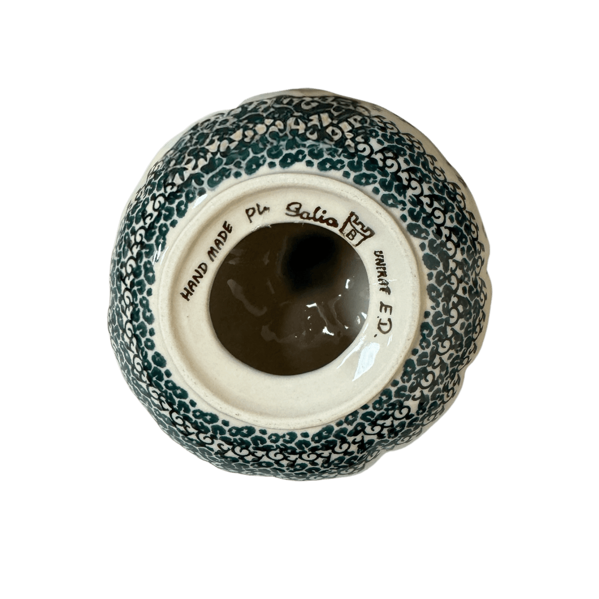 Decorative Pumpkin, 5.75" in "Blue & Green Dream" by Galia | GAD37-UHP2