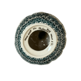 Decorative Pumpkin, 5.75" in "Blue & Green Dream" by Galia | GAD37-UHP2