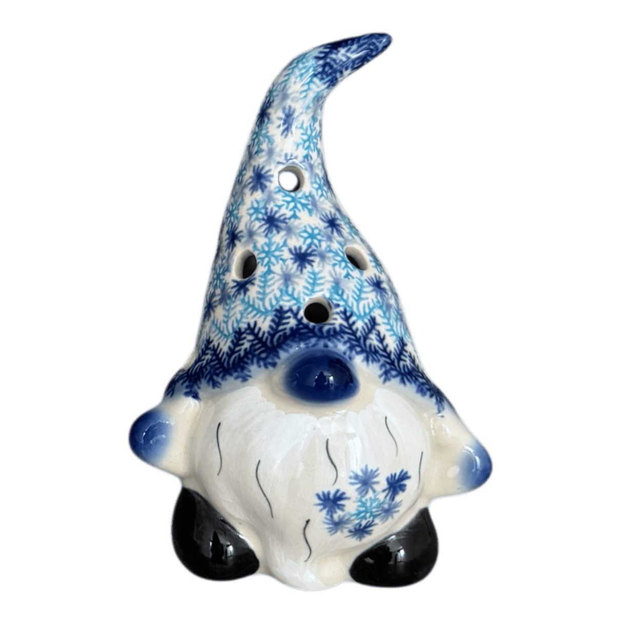 Luminary, Gnome, 6.5" Small in "Snow Flurry" by Galia | GAD39-PCH