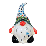 Luminary, Gnome, 6.5" Small in "Winter Wreath" by Galia | GAD39-PCH3