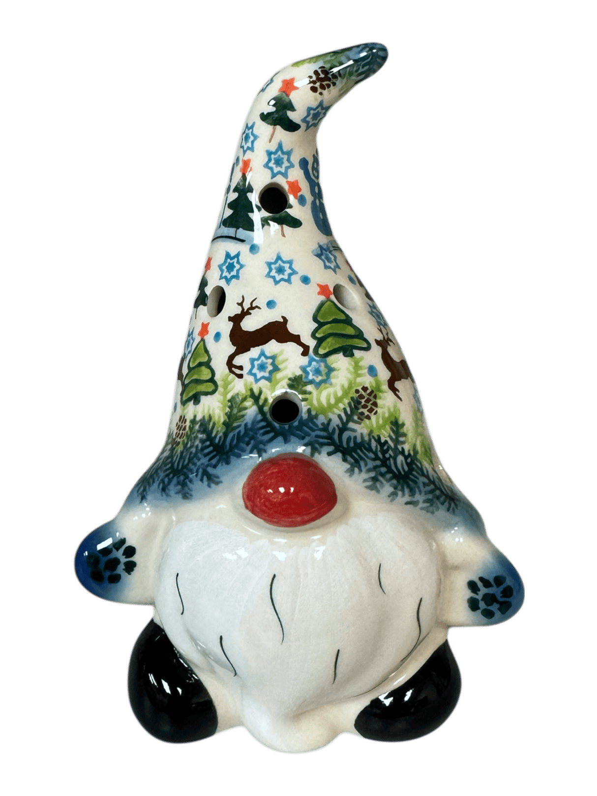 Luminary, Gnome, 6.5" Small in "Reindeer Dance" by Galia | GAD39-USB1