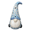 Polish Pottery 8.5" Large Gnome Figurine (Snow Flurry) | GAD40-PCH at PolishPotteryOutlet.com