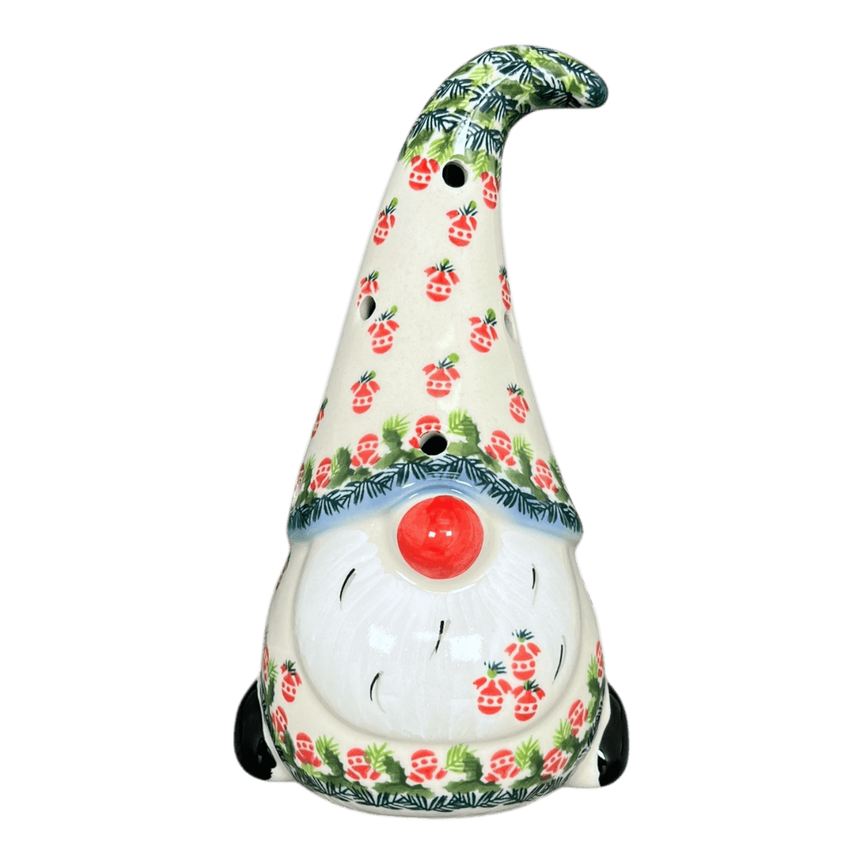 Luminary, Gnome, 8.5" Large in "Evergreen Baubles" by Galia | GAD41-PB1