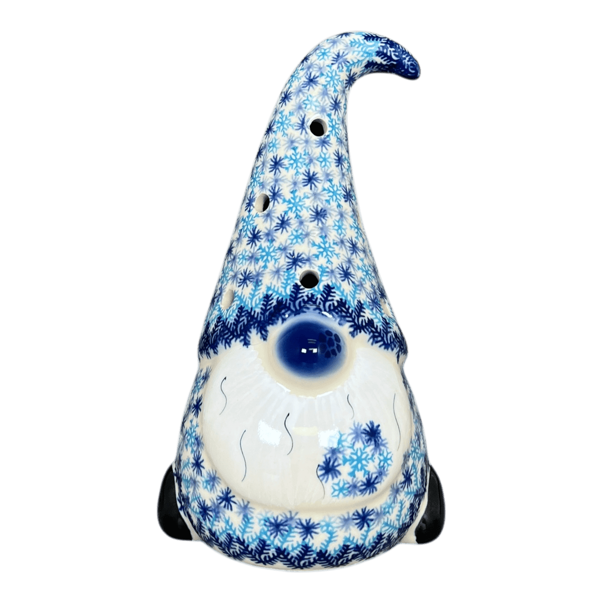 Luminary, Gnome, 8.5" Large in "Snow Flurry" by Galia | GAD41-PCH