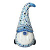 Polish Pottery 8.5" Large Gnome Luminary (Spring Snow) | GAD41-PCH1 at PolishPotteryOutlet.com