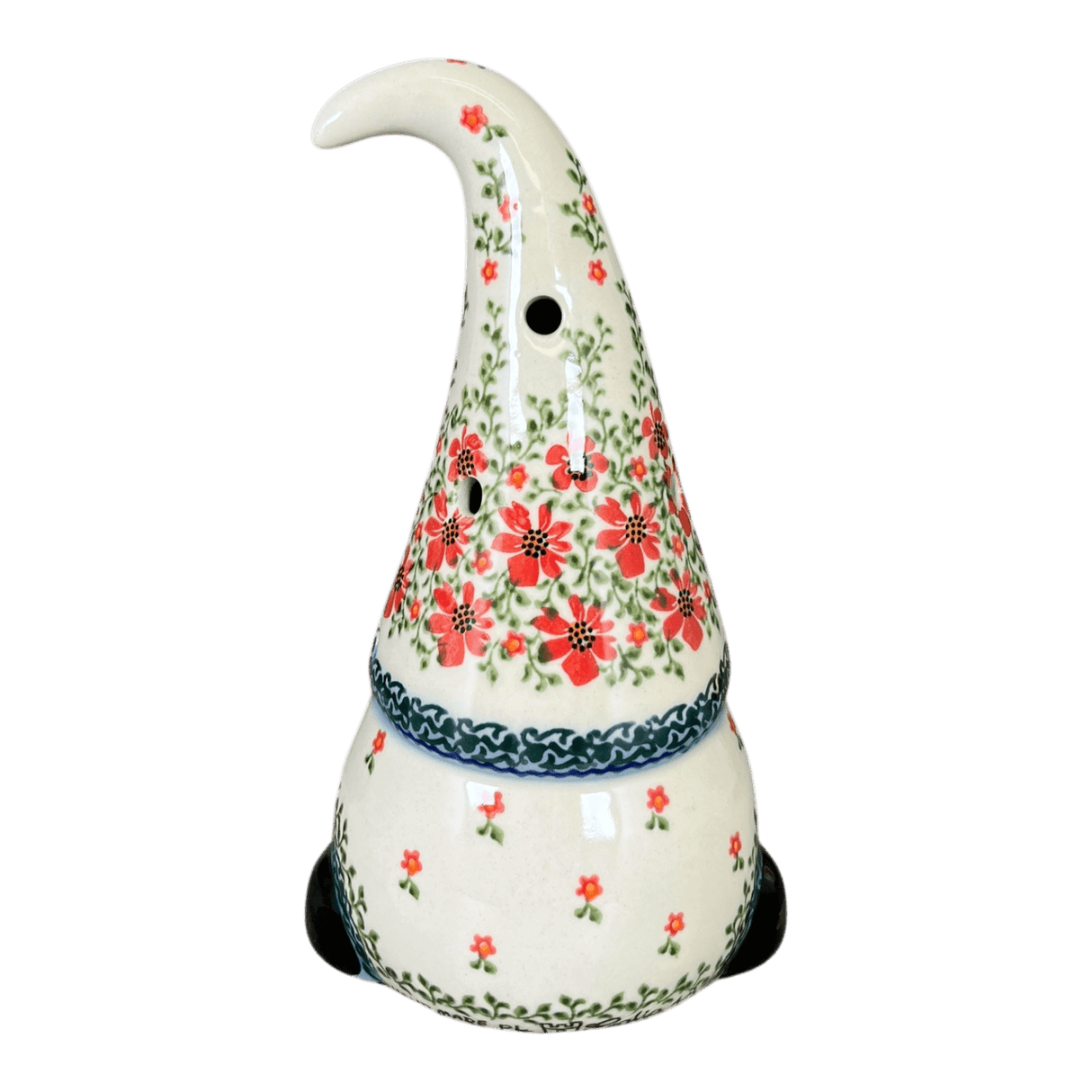 Luminary, Gnome, 8.5" Large in "Draping Red Florals" by Galia | GAD41-PW3