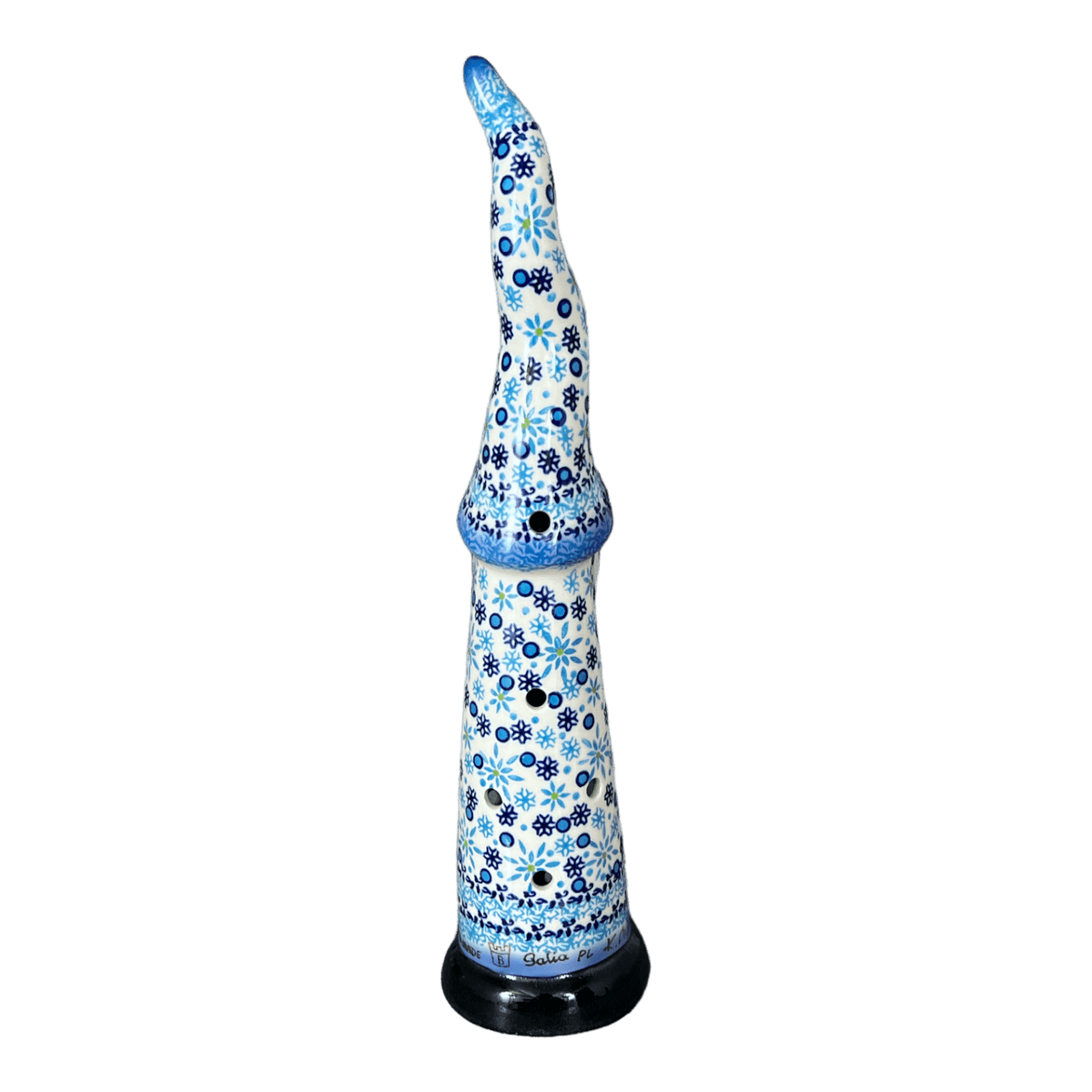Luminary, Skinny Gnome, 12.5" in "Spring Snow" by Galia | GAD43-PCH1