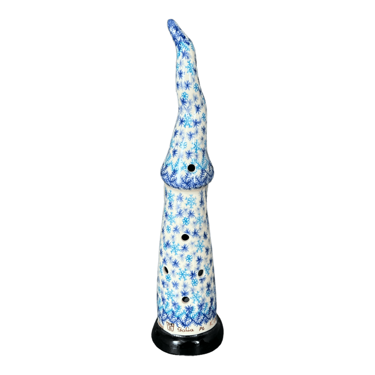 Luminary, Skinny Gnome, 12.5" in "Snow Flurry" by Galia | GAD43-PCH