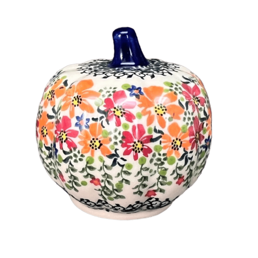 Decorative Pumpkin, 4" in "Red & Orange Dream" by Galia | GAD44-UHP