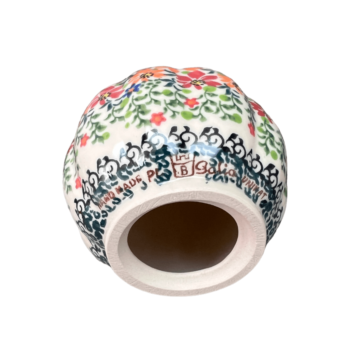 Decorative Pumpkin, 4" in "Red & Orange Dream" by Galia | GAD44-UHP