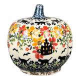 Luminary, Pumpkin, 4" in "Black Cat Crossing" by Galia | GAD44D-AH2