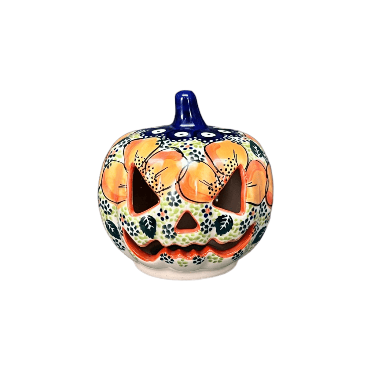 Luminary, Pumpkin, 4" in "Orange Daisy" by Galia | GAD44D-AP
