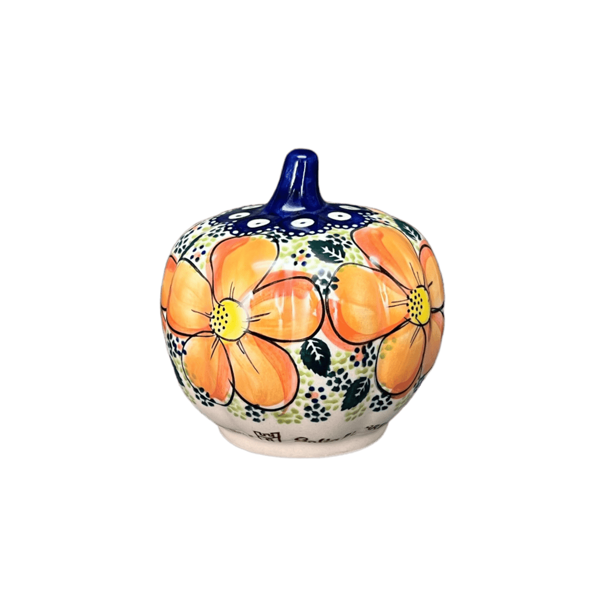 Luminary, Pumpkin, 4" in "Orange Daisy" by Galia | GAD44D-AP