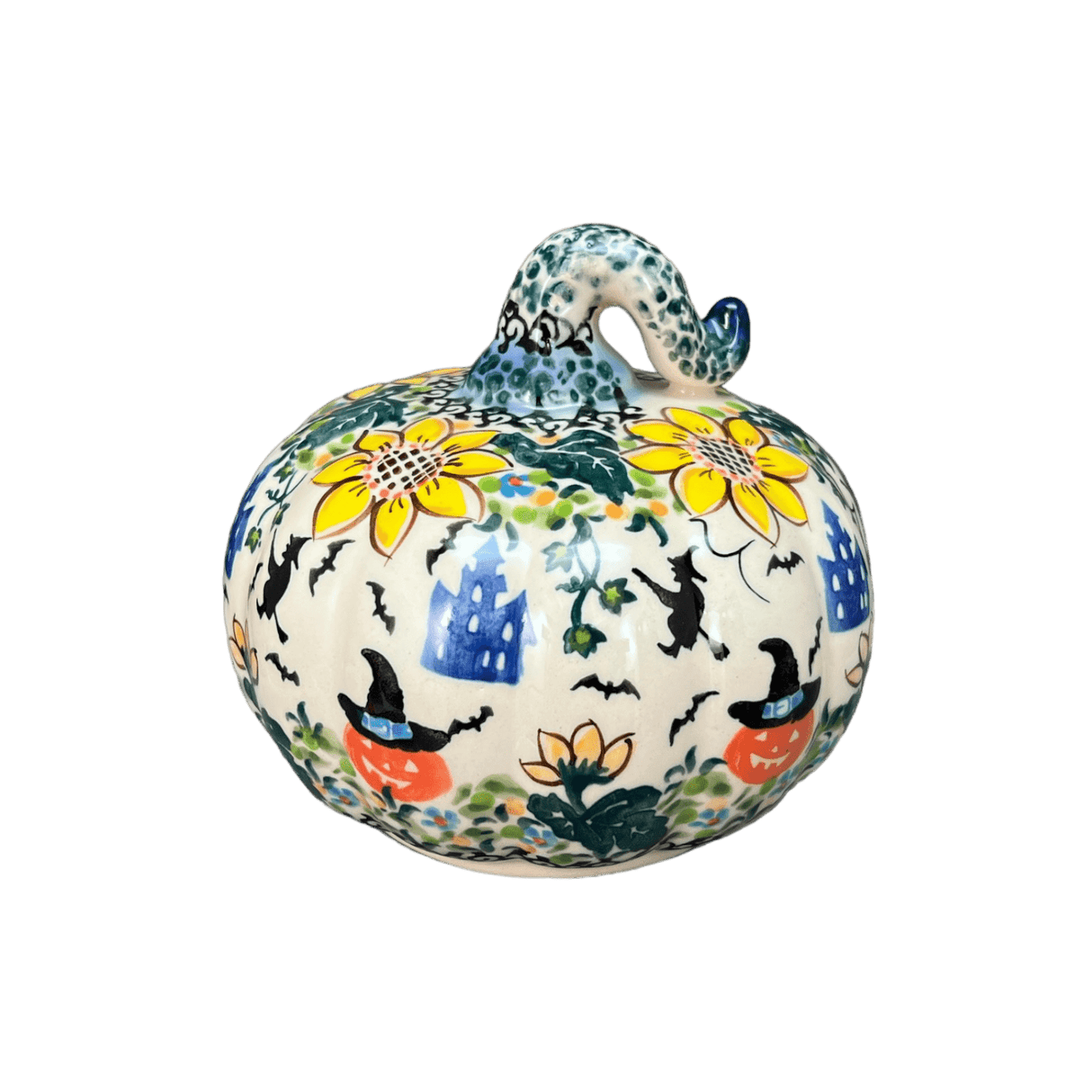Decorative Pumpkin, 4.5" in "Trick or Treat" by Galia | GAD45-AH3