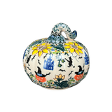 Decorative Pumpkin, 4.5" in "Trick or Treat" by Galia | GAD45-AH3