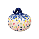 Decorative Pumpkin, 4.5" in "Rainbow Leaves" by Galia | GAD45-PL1
