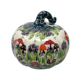 Decorative Pumpkin, 4.5" in "Mushroom Meadow" by Galia | GAD45-ULA3