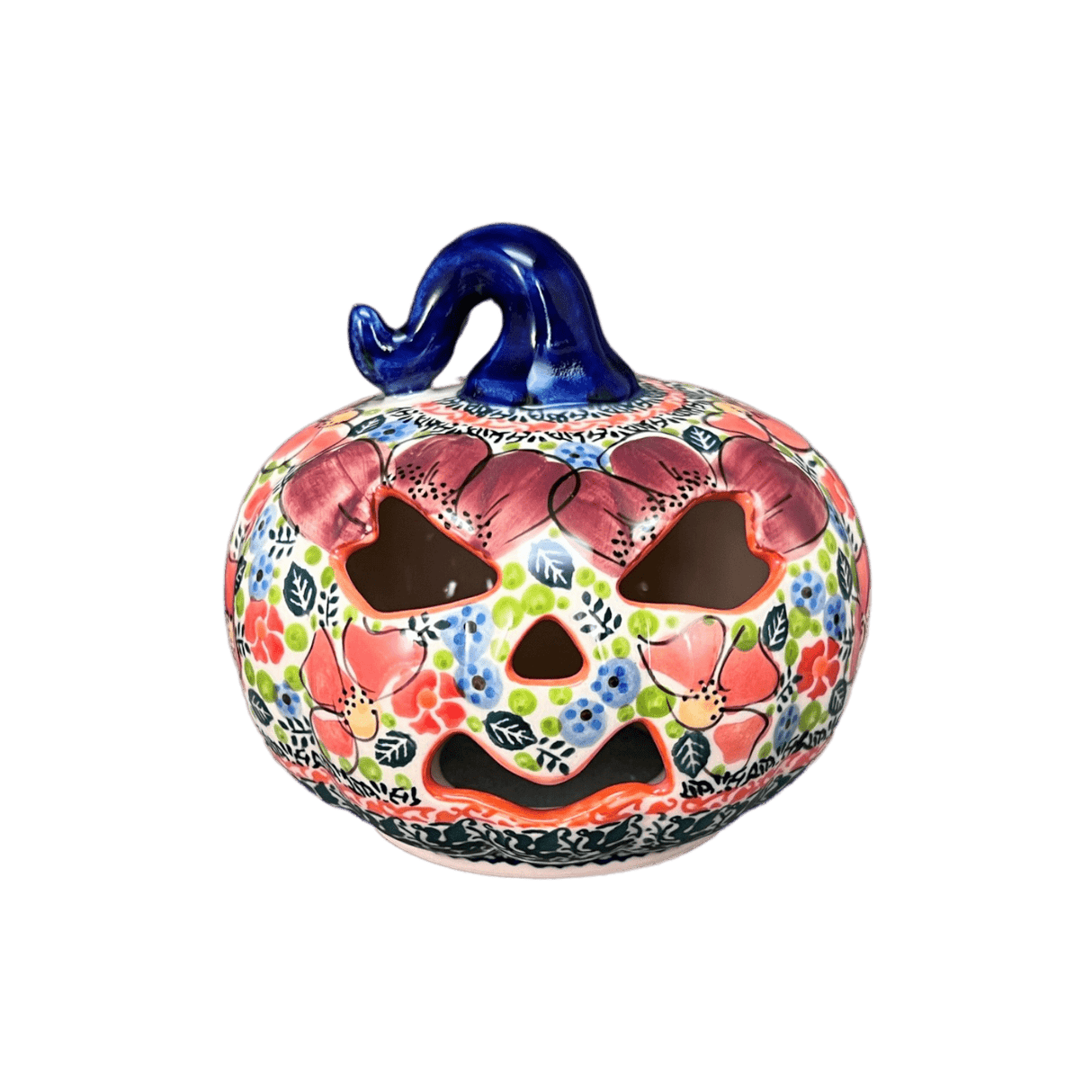 Luminary, Pumpkin, 4.5" in "Maroon Daisy" by Galia | GAD45D-AF