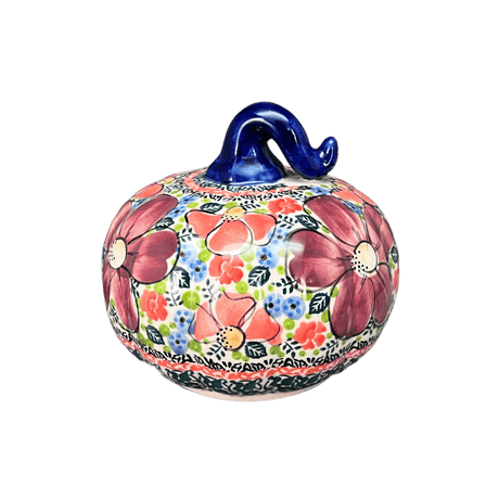 Luminary, Pumpkin, 4.5" in "Maroon Daisy" by Galia | GAD45D-AF