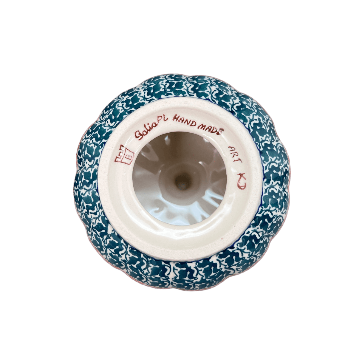 Luminary, Pumpkin, 4.5" in "Maroon Daisy" by Galia | GAD45D-AF